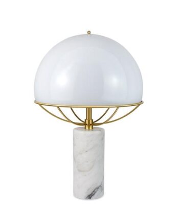 Tato Jil Bordlampe Hvid Messing   Hvid Marmor