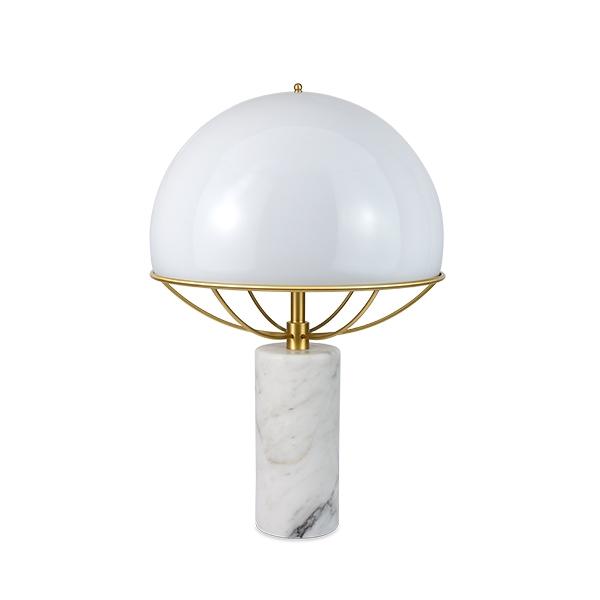 Tato Jil Bordlampe Hvid Messing Hvid Marmor