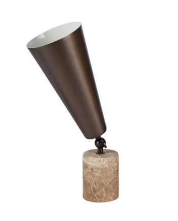 Tato Vox Bordlampe Brun Marmor   Mat Bronze Lille