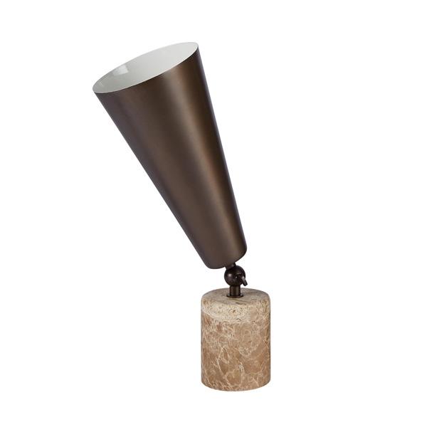 Tato Vox Bordlampe Brun Marmor Mat Bronze Lille