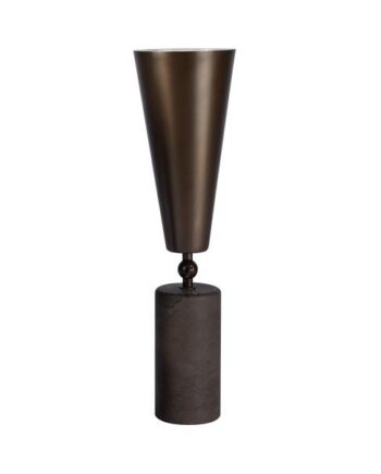 Tato Vox Bordlampe Brun Marmor   Mat Bronze Stor