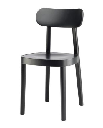 Thonet 118   Spisebordsstol Sort Bejdset Bøgetræ