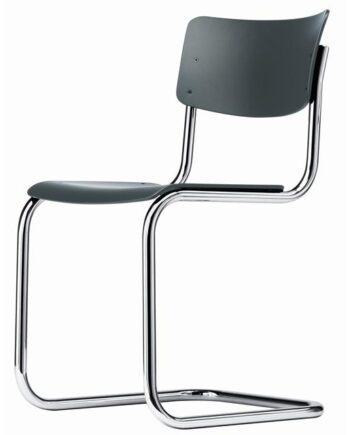 Thonet   43 Cantilever Spisebordsstol Krom Sort Grå Bejdset Bøgetræ