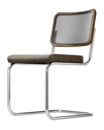Thonet   32   Cantilever Spisebordsstol Krom Valnød
