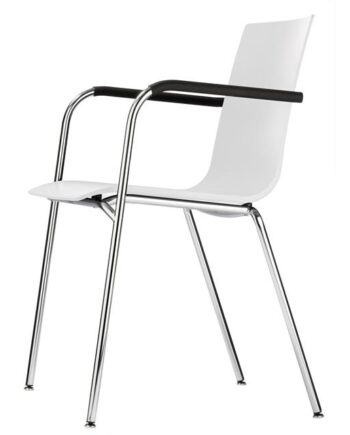 Thonet   160 Spisebordsstol Krom Hvid