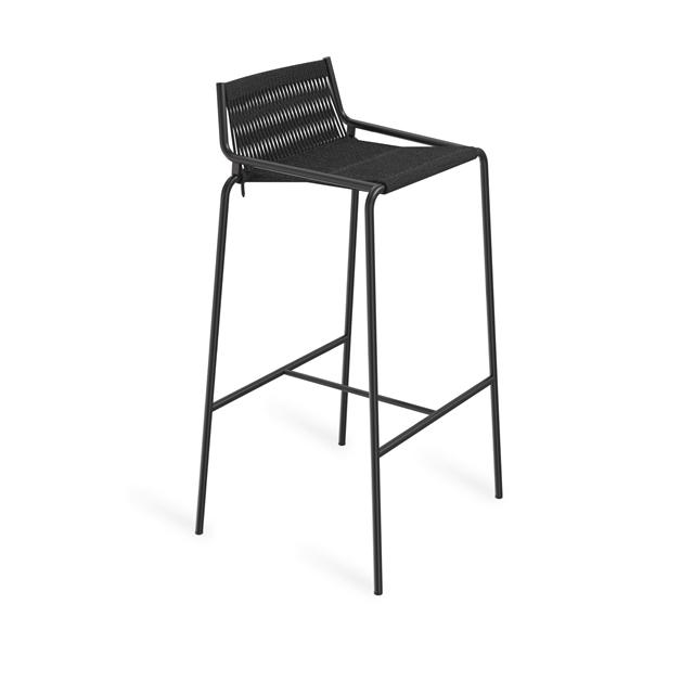 Thorup Copenhagen Noel Barstol Sort Sort Linned H77 Cm