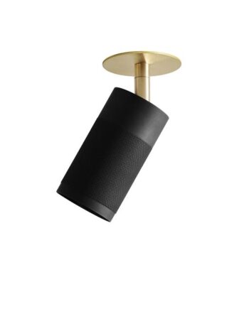 Thorup Copenhagen Patrone Recessed Loftlampe Sortbruneret Messing Box-fit