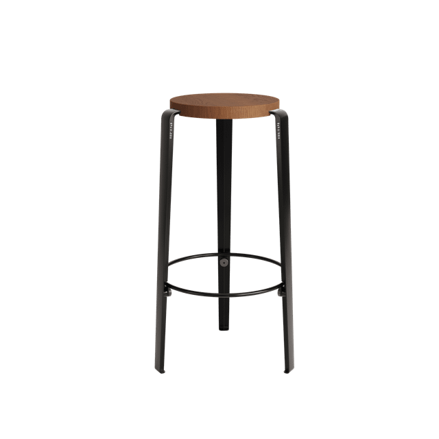 Tiptoe Big Lou Skammel Farvet Egetræ Graphite Black