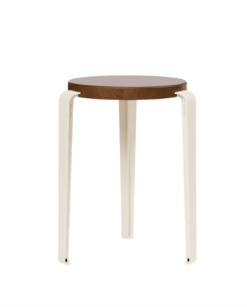 Tiptoe Lou Skammel Farvet Egetræ Cream White