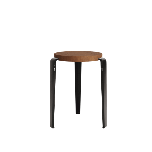Tiptoe Lou Skammel Farvet Egetræ Graphite Black