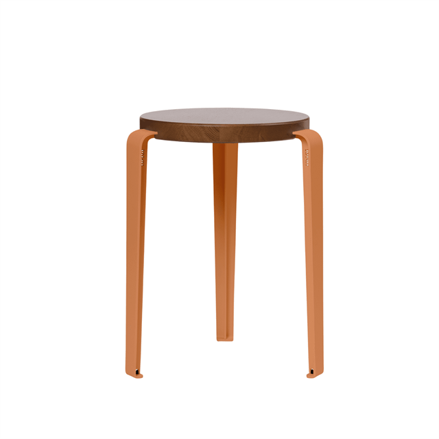 Tiptoe Lou Skammel Farvet Egetræ Tangerine Red