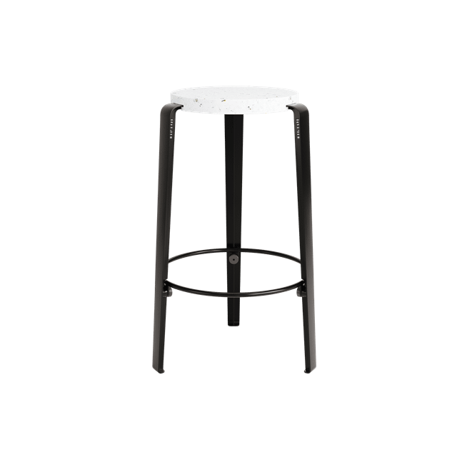 Tiptoe Mi Lou Skammel Genanvendt Plastik Hvid Graphite Black