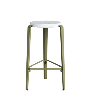 Tiptoe Mi Lou Skammel Genanvendt Plastik Hvid Khaki Green