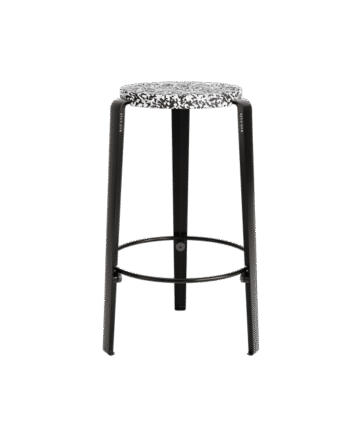 Tiptoe Mi Lou Skammel Genanvendt Plastik Sort Graphite Black