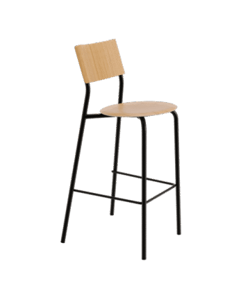Tiptoe Ssd Barstol 75 Cm Egetræ Graphite Black
