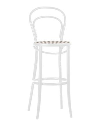 Ton No 14 Barstol 61 Cm Rattan Hvid