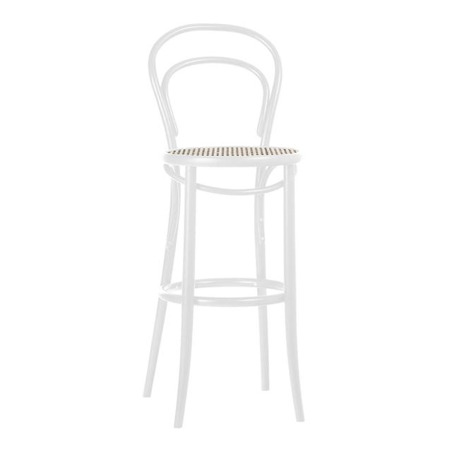 Ton No 14 Barstol 61 Cm Rattan Hvid