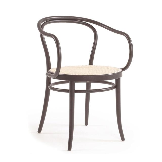 Ton No 30 Spisebordsstol Rattan Kaffe