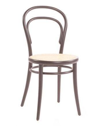 Ton No 14 Spisebordsstol Rattan Kaffe