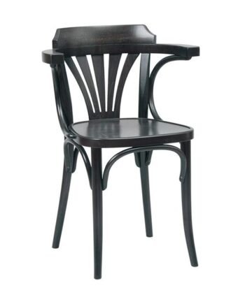 Ton No 24 Spisebordsstol Sort