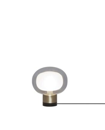 Tooy Nabila 552 36 Bordlampe Mat Sort Børstet Messing Med Klar Glas