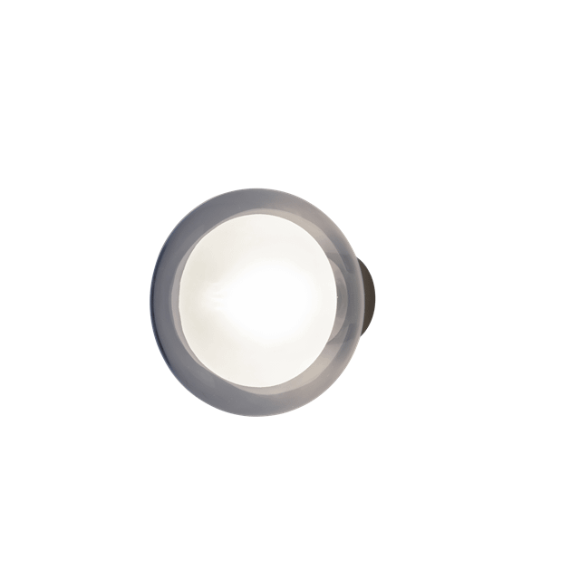 Tooy Nabila 552 42 Væg Loftlampe Mat Sort Sort Krom Med Røget Glas