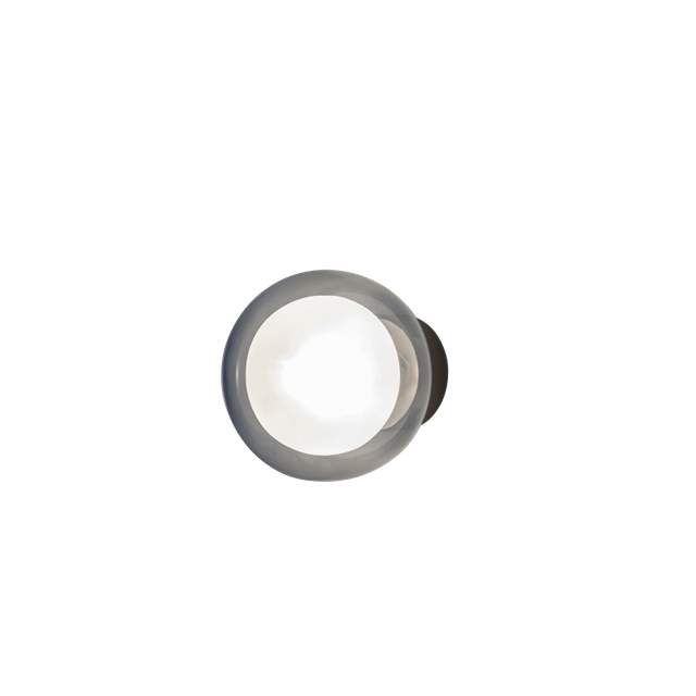 Tooy Nabila 552 41 Væg Loftlampe Mat Sort Sort Krom Med Røget Glas