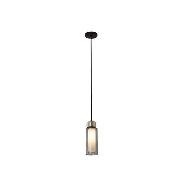 Tooy Osman 560 21 Pendel Mat Sort Børstet Messing Med Klar Glas