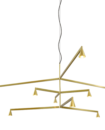 Trizo 21 Austere Chandelier   25 50 75 Messing