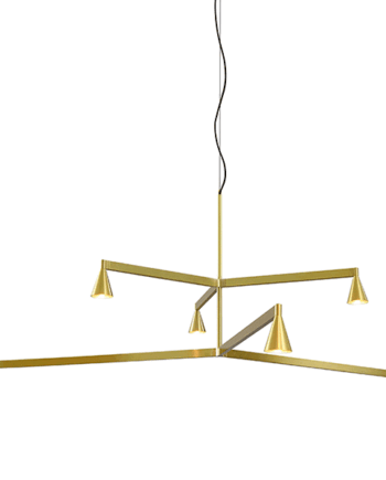 Trizo 21 Austere Chandelier   25 50 Messing