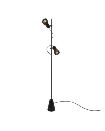 Trizo 21 2thirty Floor   Gulvlampe Dæmpbar Sort  Bronze Ring