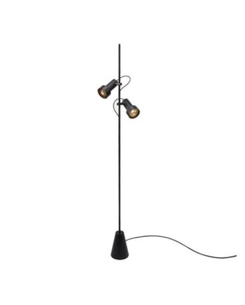 Trizo 21 2thirty Floor   Gulvlampe Dæmpbar Sort  Sort Ring
