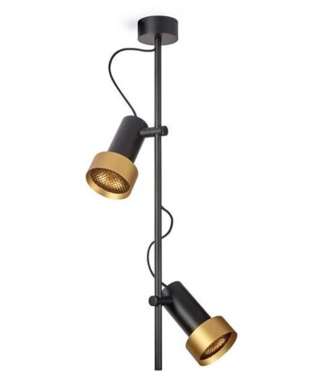 Trizo 21 2thirty-cv2 Honeycomb Loftlampe Sort Guld Ring