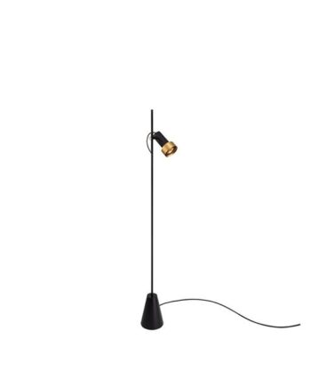 Trizo 21 2thirty-floor   Honeycomb Gulvlampe Sort Guld Ring