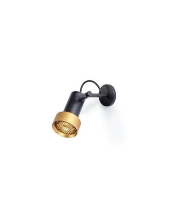 Trizo 21 2thirty-w1 Honeycomb Væglampe Sort Guld Ring