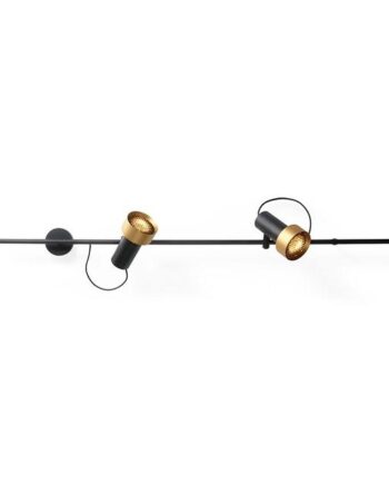 Trizo 21 2thirty-wh2 Honeycomb Væglampe Sort Guld Ring