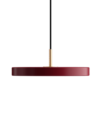 Umage Asteria Mini Pendel Rød Med Messing Top