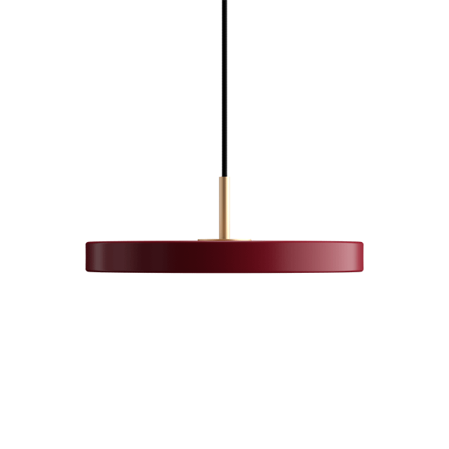 Umage Asteria Mini Pendel Rød Med Messing Top