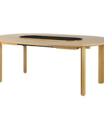 Umage Comfort Circle Ripples Spisebord Med Udtræk Eg Sort Messing