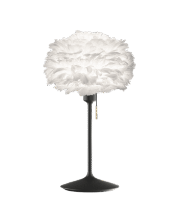 Umage Eos Bordlampe Mini Hvid Med Base   Sort Med Usb