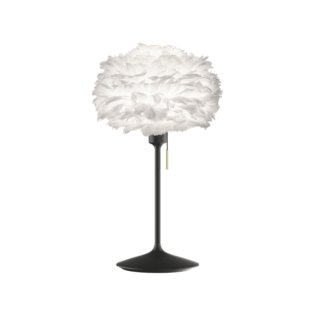 Umage Eos Bordlampe Mini Hvid Med Base Sort Med Usb