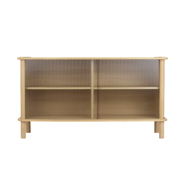 Umage Italic Kabinet 2x Døre Eg Glas