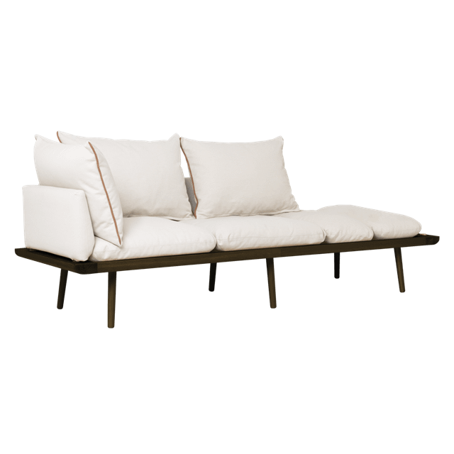 Umage Lounge Around -seater Sofa Mørk Eg White Sands