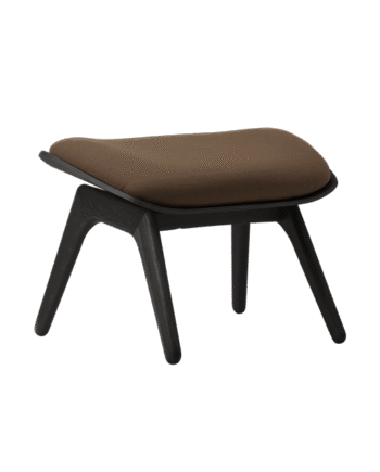 Umage The Reader Ottoman Sort Egetræ Mocca