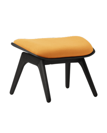 Umage The Reader Ottoman Sort Egetræ Tangerine