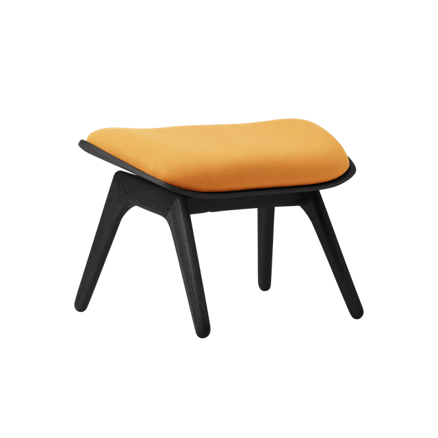 Umage The Reader Ottoman Sort Egetræ Tangerine