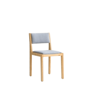 Vaarnii 016 Maasto Spisebordsstol Polstret Sæde   Ryg Natural Kvadrat 0134
