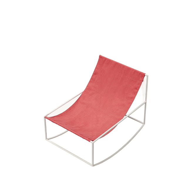 Valerie Objects Rocking Chair Hvid Rød
