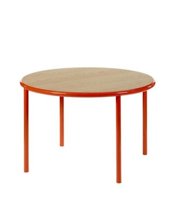 Valerie Objects Wooden Spisebord ø120 Rød Egetræ