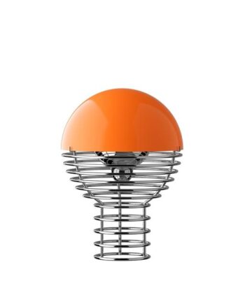 Verpan Wire Transportabel Lampe Orange